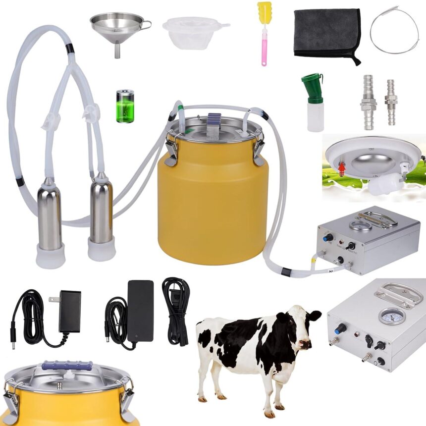 Rechargeable Cow Electric Milking Machine L Cow Milk Machine Stainless